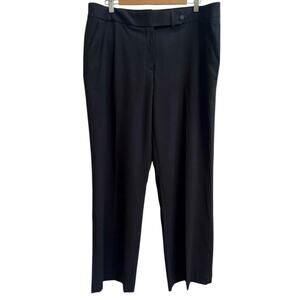 Calvin Klein Women's Classic Fit Dress Pants Wide Leg Black Sz 16 NWOT